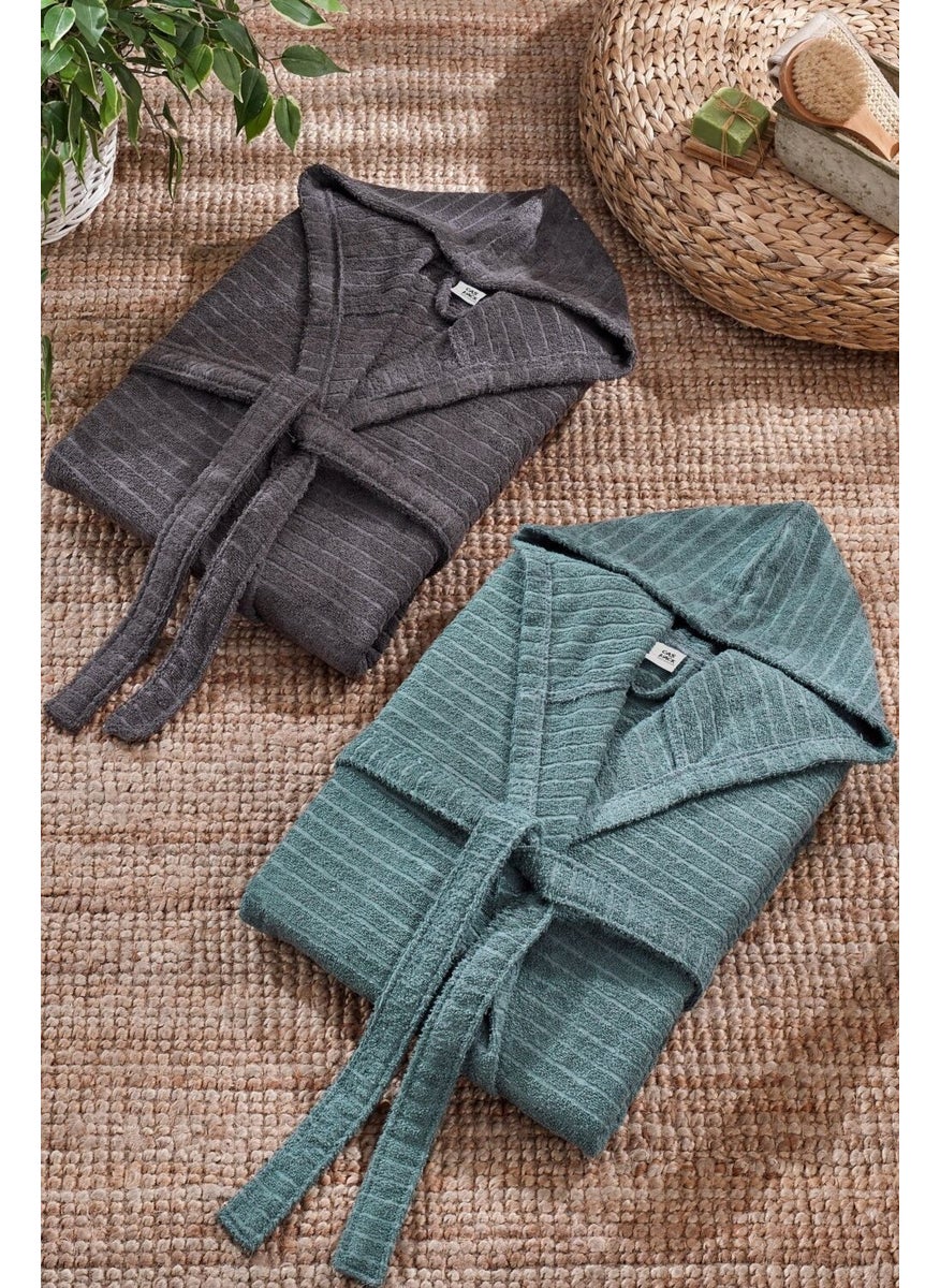 Casnack Quina 2-Piece Hooded Oversize Bathrobe Set  - Image 5