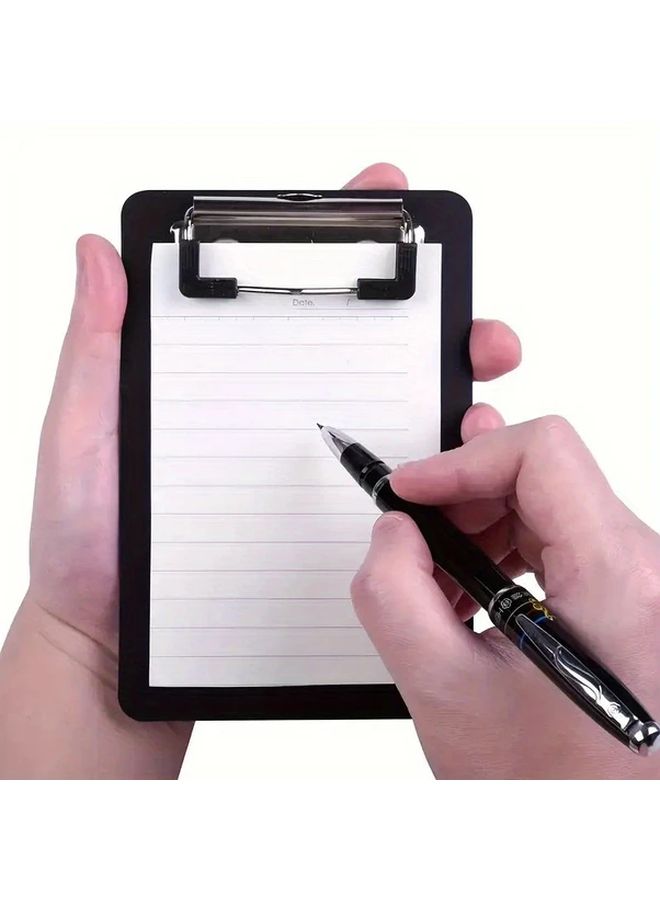 Blue Mini Clipboard Portable Notebook Writing Surface Durable PP Material For Students Professionals - Image 1