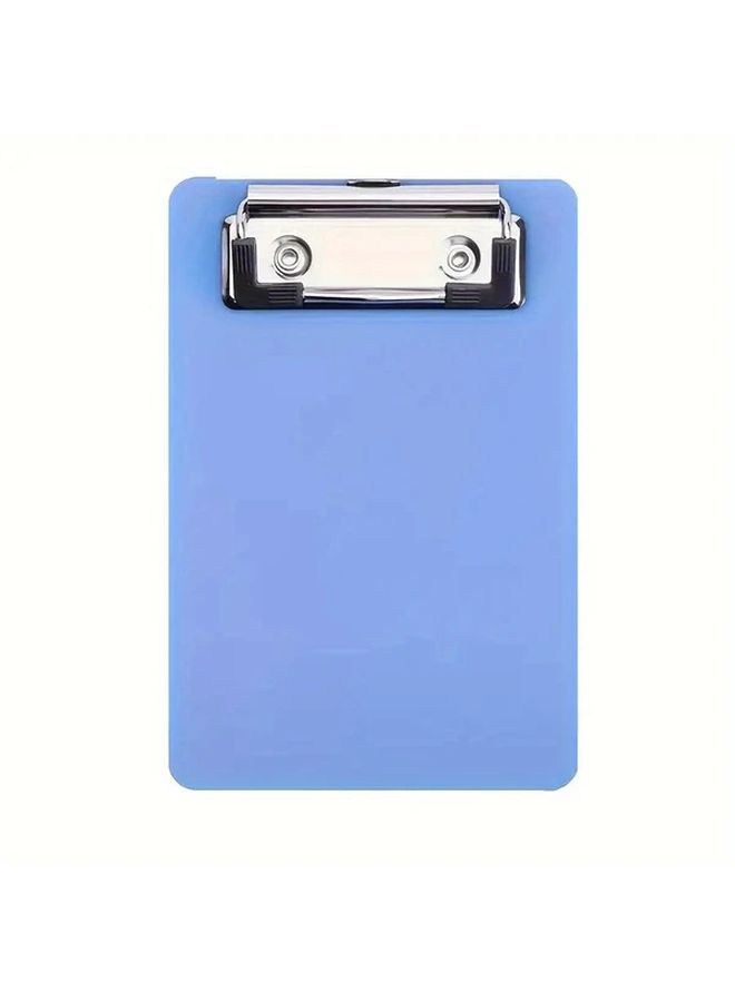 Blue Mini Clipboard Portable Notebook Writing Surface Durable PP Material For Students Professionals - Image 5