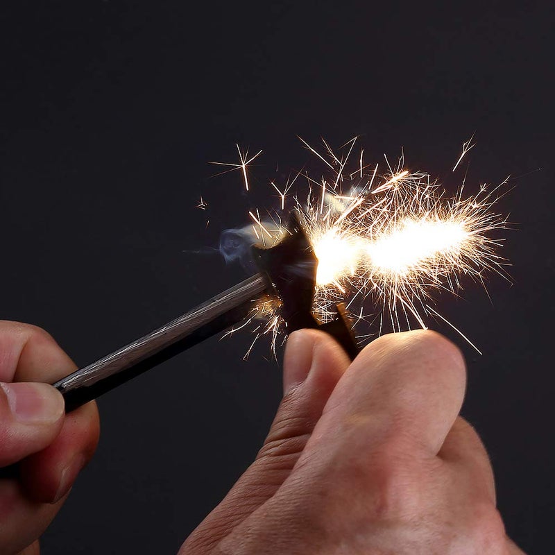 FOSTAR Survival Kit, 6PCS Drilled Ferrocerium Rod Fire Starter, Magnesium Fire Steel Rods, Must-Have for Emergency - Image 4