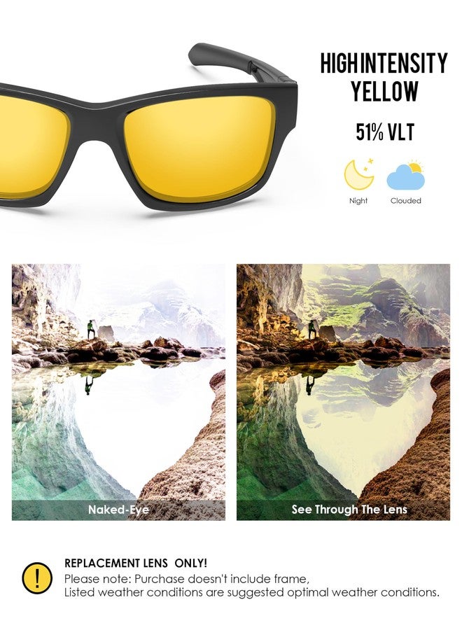 BLAZERBUCK Anti-salt Replacement Lenses for Oakley Jupiter Squared OO9135/Jupiter Carbon OO9220 - High Intensity yellow - Image 3