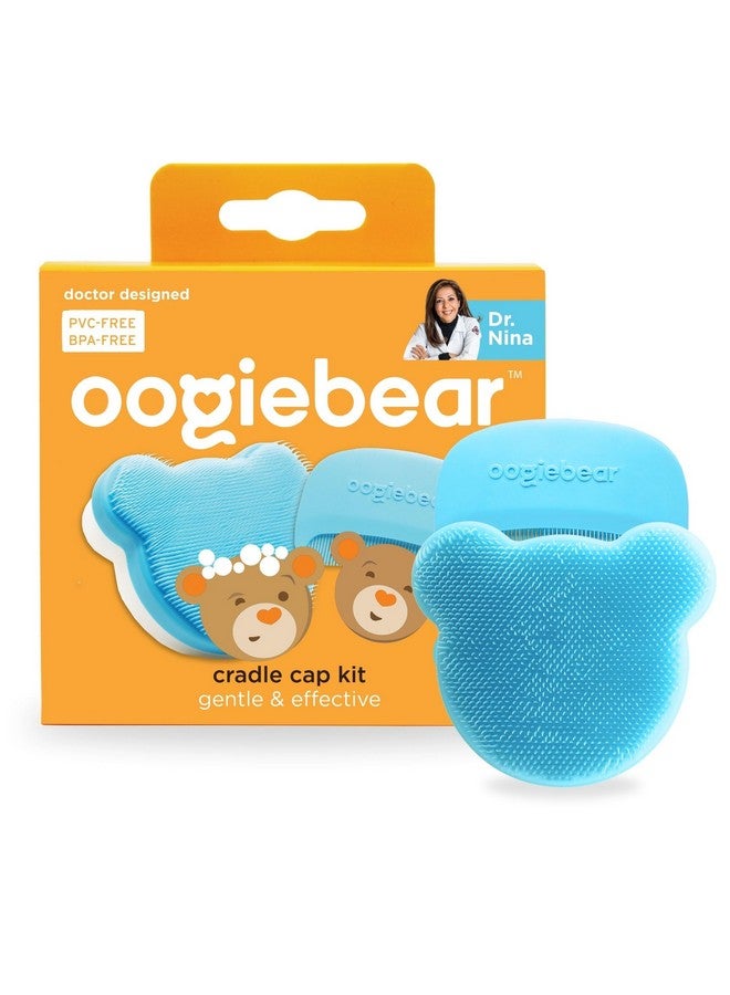 oogiebear Cradle Cap Brush Kit for Babies - Gentle and Safe Scalp Massage Care with Sponge, Brush, and Comb for Newborns and Babies - Image 1
