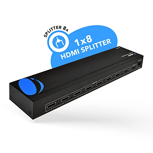 OREI HDMI Splitter 1 in 8 Out with Video Resolutions up to 4K@30hz, EDID Management, 10.2 Gbps Video Bandwidth & Plug and Play Installation - Image 4