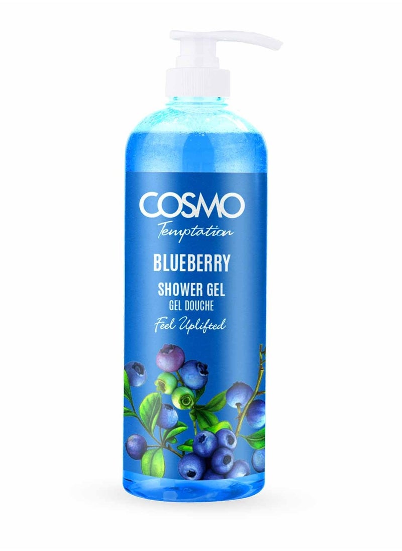 COSMO Temptation Blueberry Shower Gel 1000Ml 