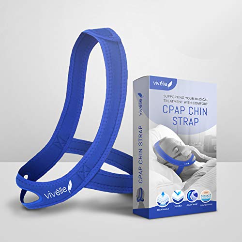 vivelle CPAP Chin Strap - for Men & for Women by Vivélle, Slim Non-Slip, Adjustable, Premium Snore Stopper Device That Helps You Breath Right (Medium) - Image 1