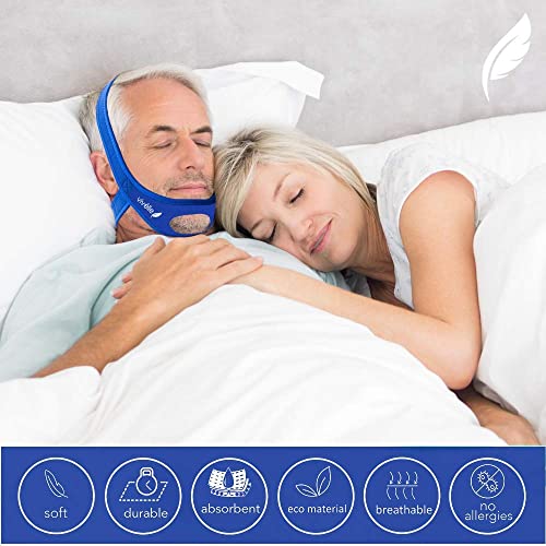vivelle CPAP Chin Strap - for Men & for Women by Vivélle, Slim Non-Slip, Adjustable, Premium Snore Stopper Device That Helps You Breath Right (Medium) - Image 5