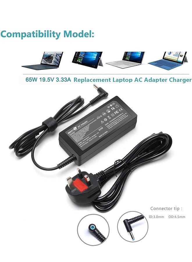 dida-cosmos 65W 45W Laptop Charger for HP pavilion 11 13 14 15 17 Stream 11 13 14 Spectre X360; - Image 2
