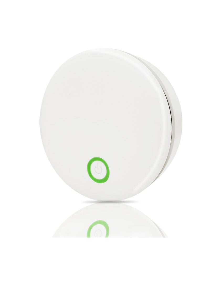 Excefore أجهزة تنقية الهواء لغرفة النوم، جهاز تنقية الهواء المحمول بالأوزون والأيونات 2 في 1، جهاز تنقية الهواء الصغير، جهاز تنقية الهواء للغرف الصغيرة القابل لإعادة الشحن، ينقي الهواء ويزيل الروائح، جهاز تنقية الهواء الأيوني، أبيض - Image 1