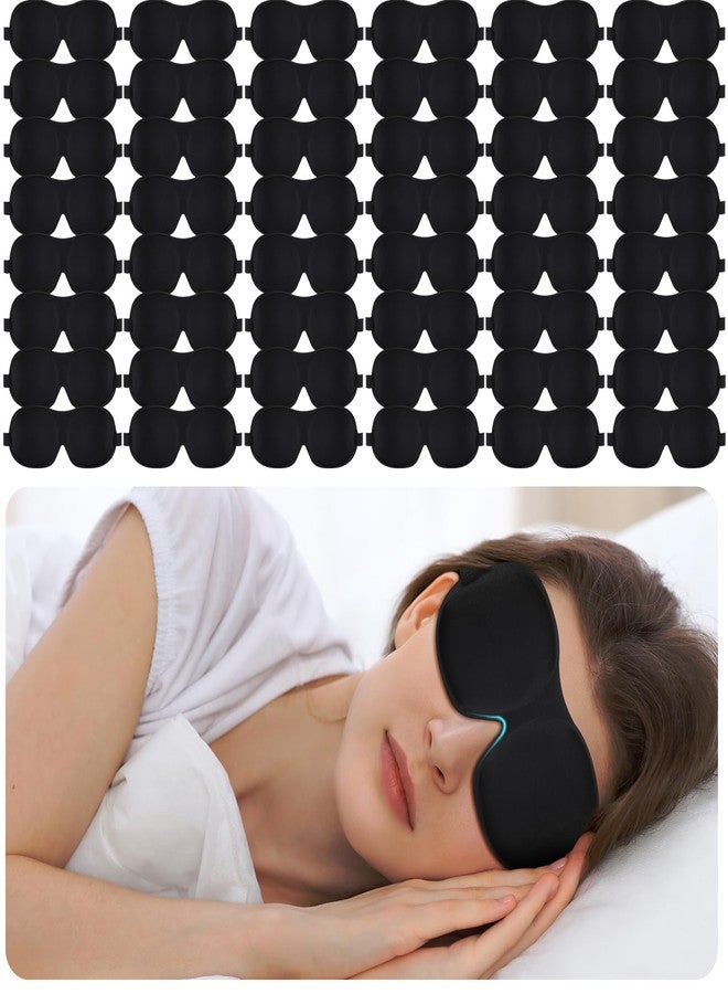 قناع النوم Chicingyou 50، قناع نوم ثلاثي الأبعاد معتم، قناع نوم ليلي، مناسب لمن ينامون على الجانب، مع وصلات رموش، غطاء للعين بدون ضغط، مزود بحزام قابل للتعديل، للرجال والنساء، أساسيات - Image 1