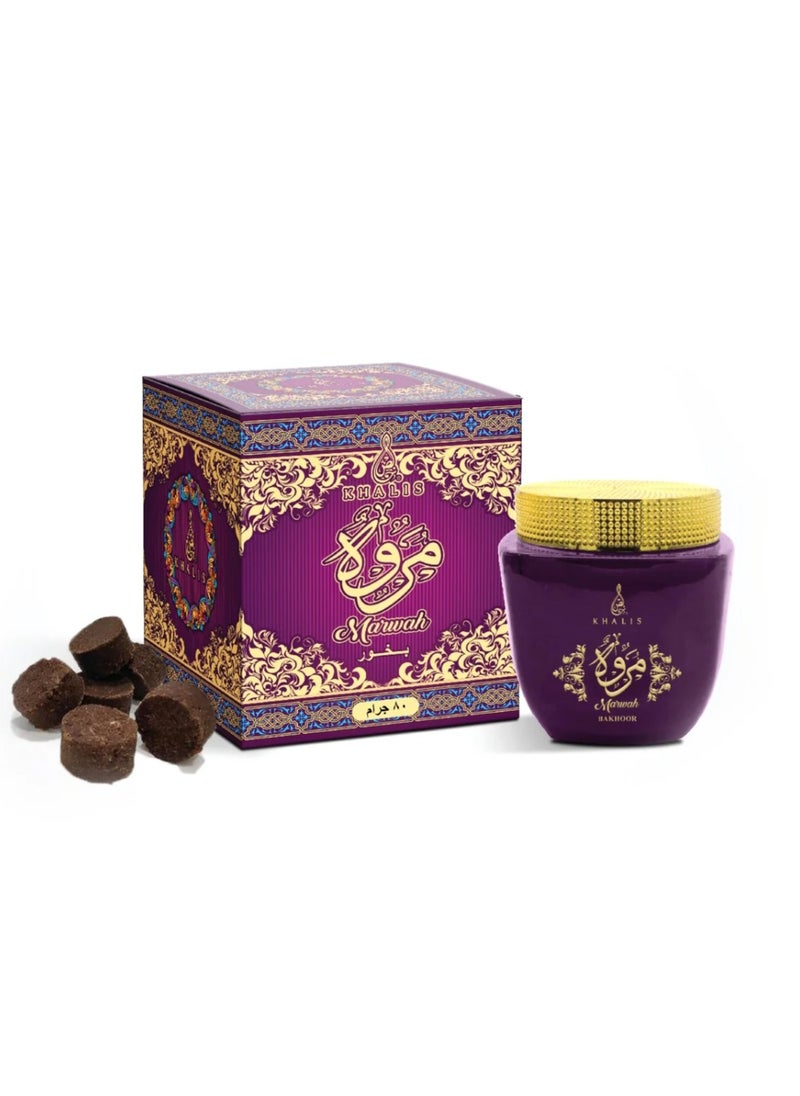 KHALIS Marwah Bukhoor - 80 GM 