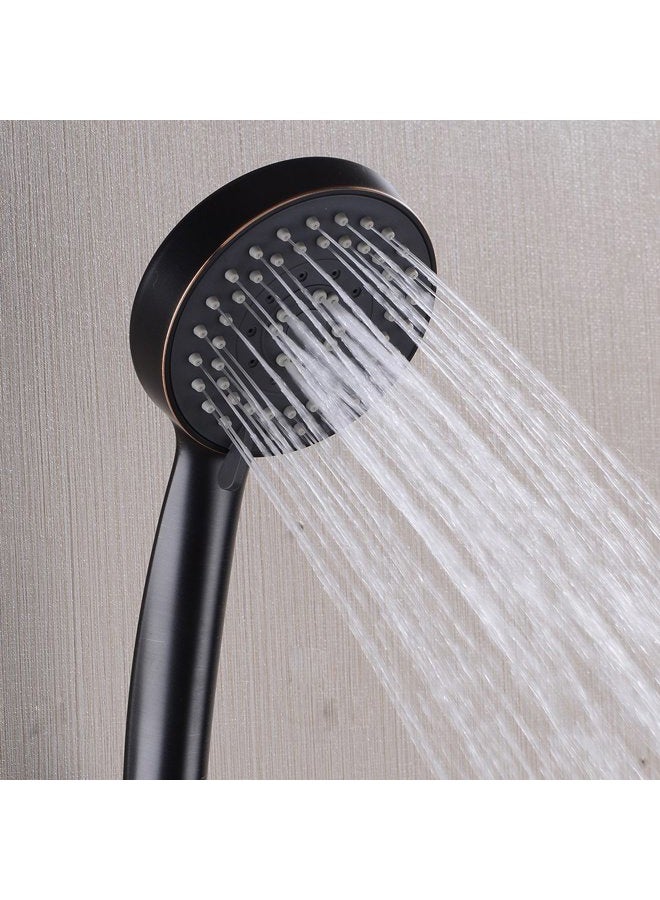 orhemus 5 Function Handheld Shower Head - High Pressure Bath Spa Fixture, 4" Oil Rubbed Bronze Finish - Image 5
