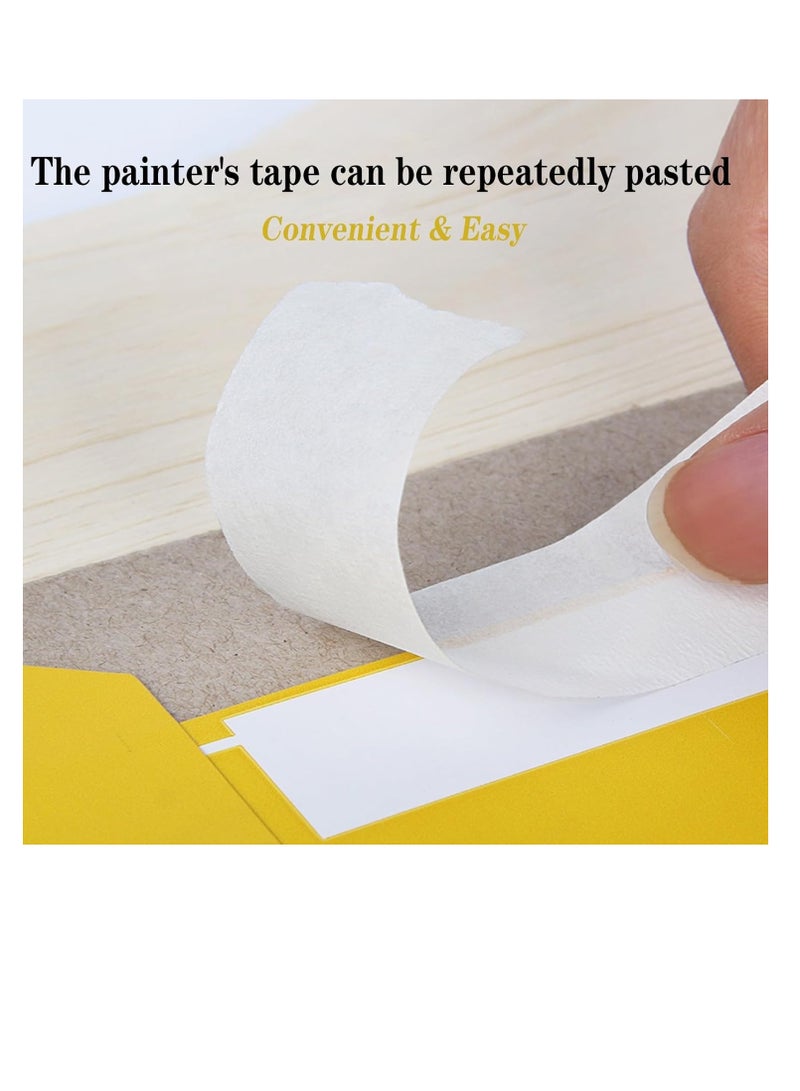 ECVV Premium Masking Tape, 6 Roll 2 Inch X 20 Yards General Purpose Paper Tape For Painting, Labeling, Marking, Gardening, Packaging, Artworks, Schools, Office, Garage, Factory, Industrial Uses - Image 4