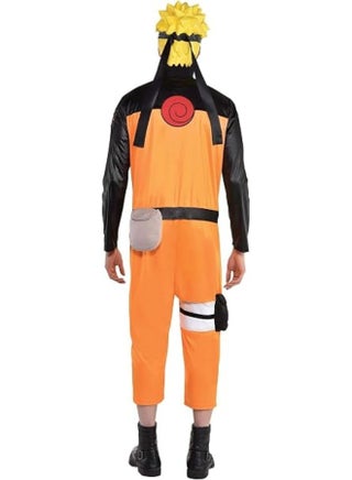 Kids Naruto-Inspired Ninja Costume – Orange & Black Anime Outfit With Headband-Style Accessories L - view 4