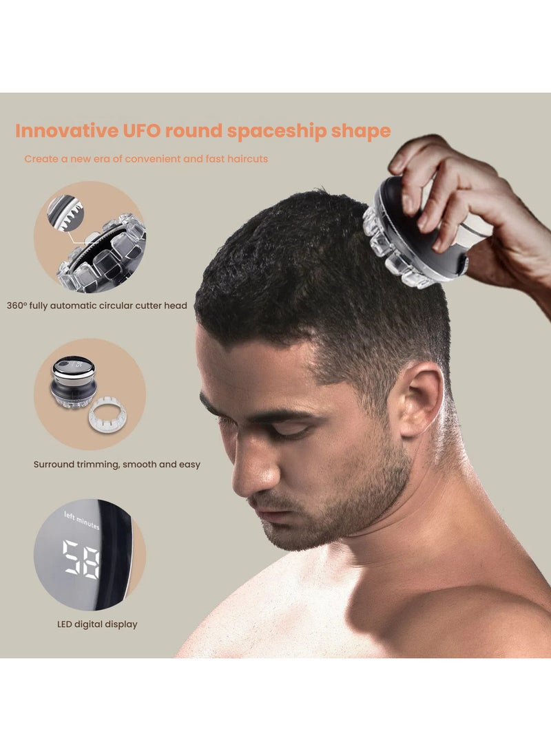 general Hair clipper electric head shaving men's self scraping barber tool hair shaving clipper clipper home USB - Image 1