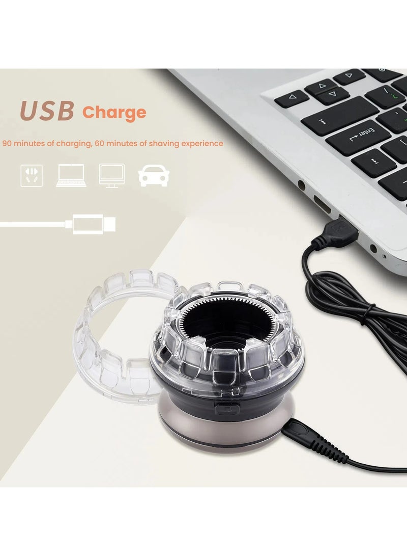 general Hair clipper electric head shaving men's self scraping barber tool hair shaving clipper clipper home USB - Image 3