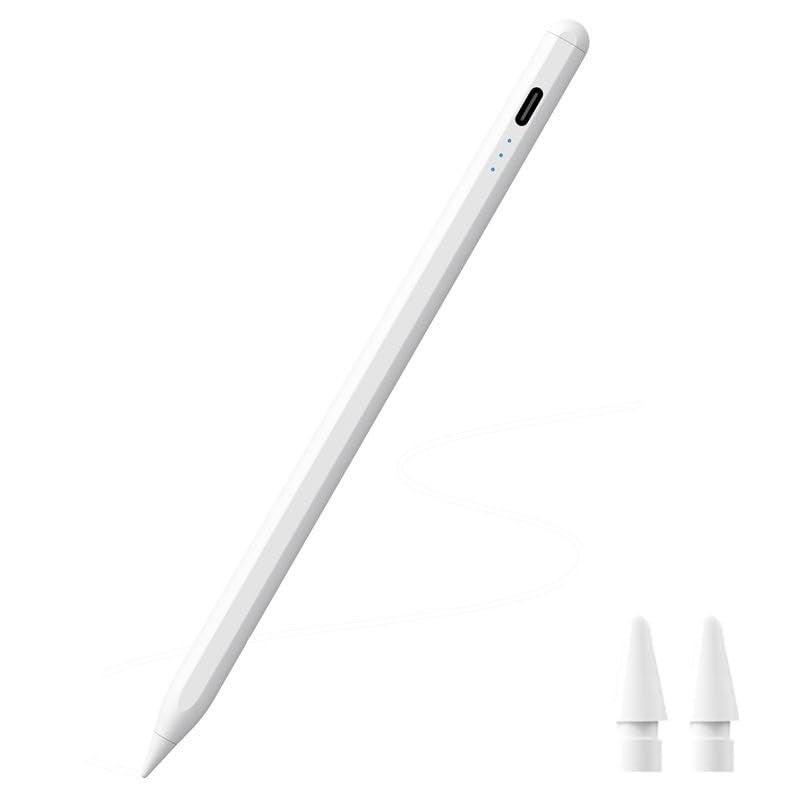 AJUK Stylus Pencil Compatible with iPad with Fast Charging, Palm Rejection, Magnetic Design, Tilt Sensitivity, Two Replacement nibs & Long Battery Life Touch Stylus Pen - Image 1