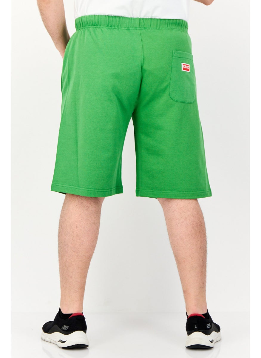 Kenzo Men Graphic Print Basic Short, Green  - Image 4