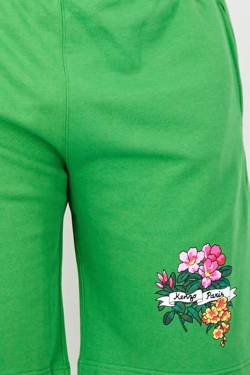 Kenzo شورتات أساسية بطبعة جرافيك للرجال، أخضر - Image 5