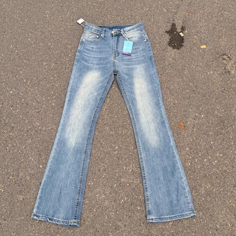 Unisex Classic Denim Jeans Loose Fit Daily Outdoor Wear - Image 3