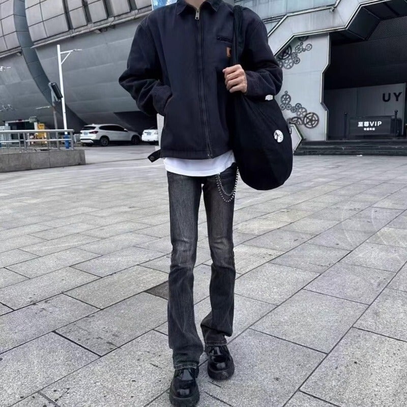 Unisex Classic Denim Jeans Loose Fit Daily Outdoor Wear - Image 4