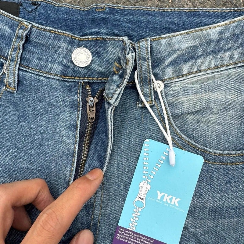 Unisex Classic Denim Jeans Loose Fit Daily Outdoor Wear - Image 5