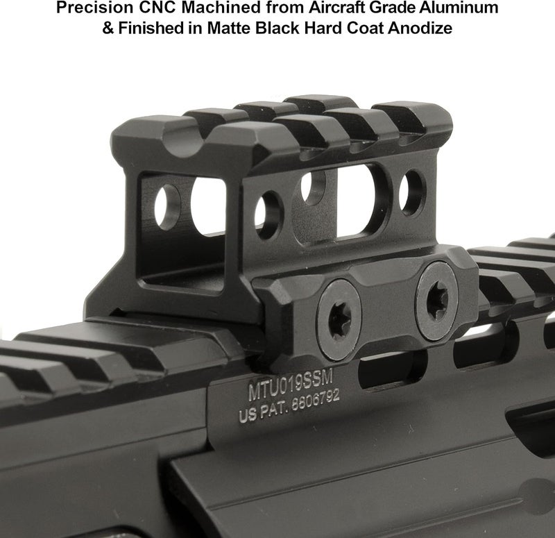 UTG Leapers MT-RSX8S Inc., Ss Picatinny Riser Mount, Black, 0.83" - Image 4