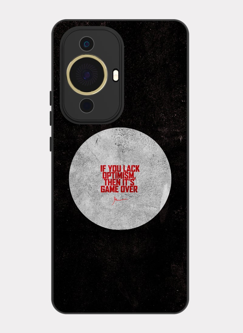 بكسلات كفر هواوي نوفا 11 برو اقتباس انجليزي إذا كنت تفتقر إلى التفاؤل - Image 1