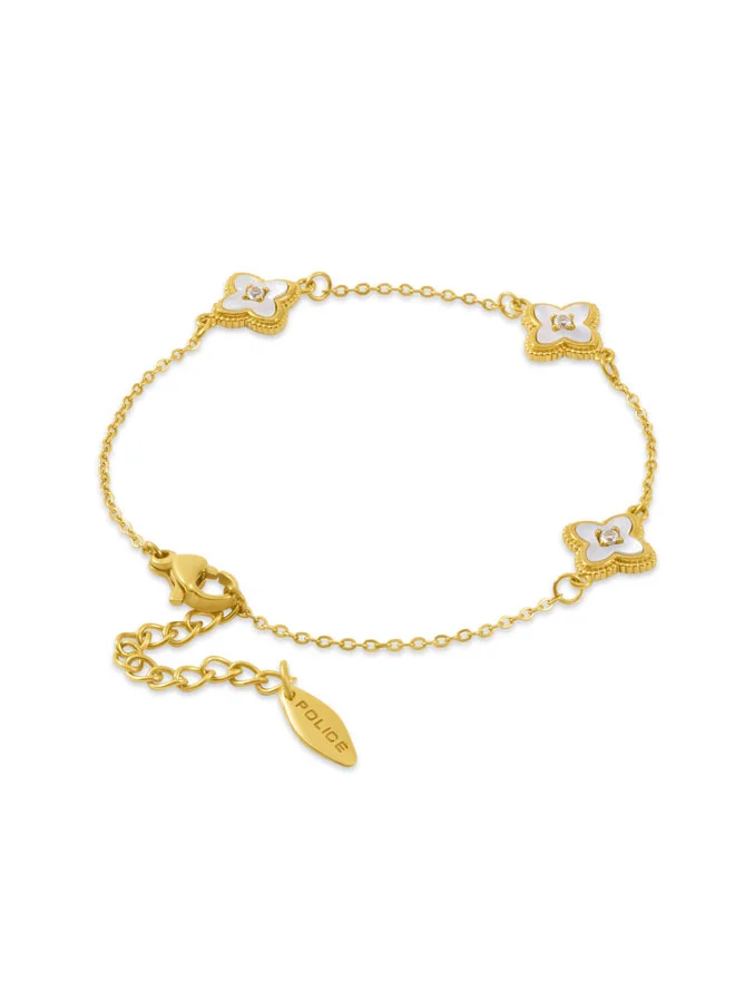 بوليس Lily Gold Clover Charms Bracelet for Women