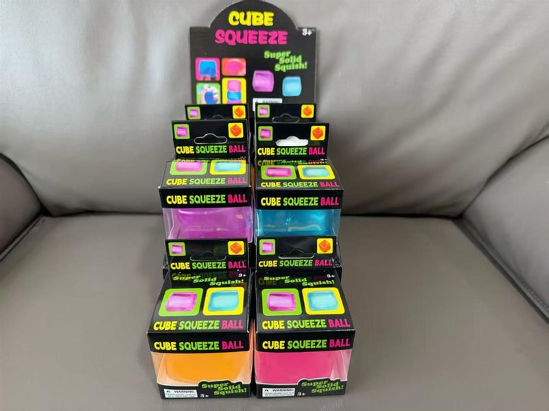 One New Stress-Relief Squishy Cube Maltose Decompression Creative Ice Cube Sensory Squeeze Toy  Cross-Border - Image 1