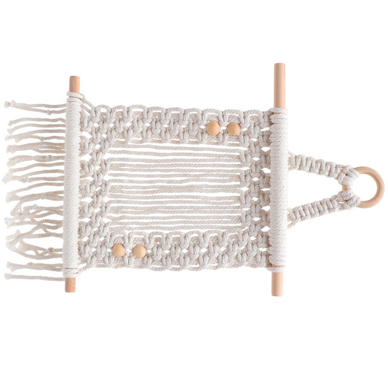 Wall Hanging Decorative Tapestry Household Wall Hanging Picture Holder Woven Picture Frame with Tassel - Image 1
