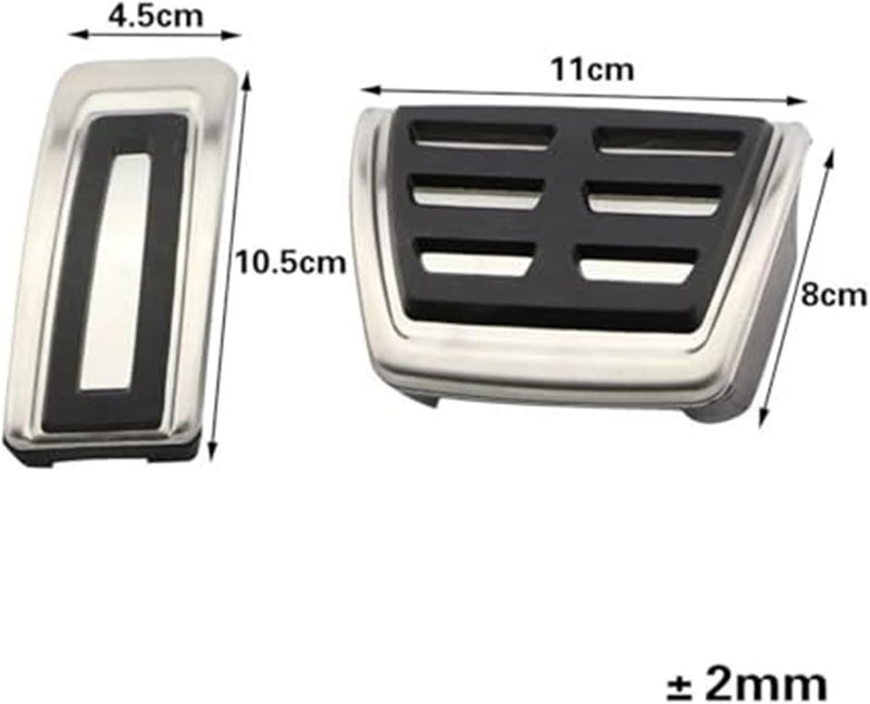 Vuzmode Pedal Pad Set for A3 S3 RS3 - Image 4