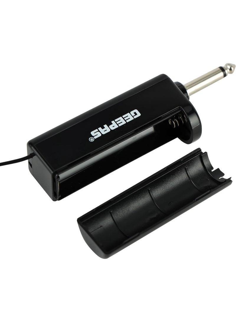GEEPAS UHF Wireless Microphone GMP15014, Sound and Low Noise, Select up to 30 Unique Frequencies, Effective Range 100 ft,2 Years , Metallic Black - Image 5