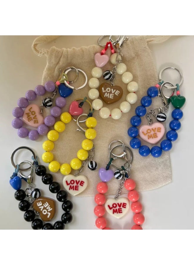 NIBEMINENT Phone Charm/ Chain Strap for Women Girls, Candy Color Cell Phone Case Lanyard Wrist Strap，Sky Blue - Image 2