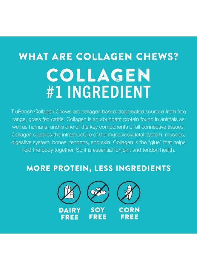 TRURANCH 5" Collagen Sticks, Beef, Healthy Joint Support Dog Treat, Rawhide Alternative, Skin & Coat Health, Made With Real Beef, 1 Bag, 15 Count  - Image 3