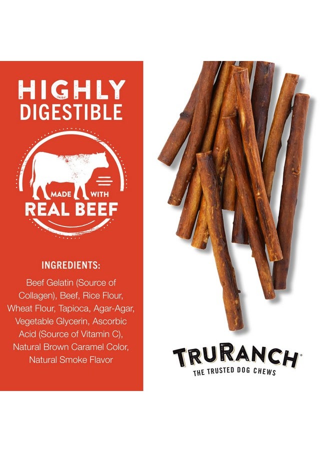 TRURANCH 5" Collagen Sticks, Beef, Healthy Joint Support Dog Treat, Rawhide Alternative, Skin & Coat Health, Made With Real Beef, 1 Bag, 15 Count  - Image 4