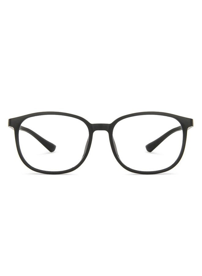 LENSKART BLU | Zero Power Blue Cut Computer Glasses | Gaming Glasses | Anti Glare, Lightweight & Blocks Harmful Rays | UV Protection Specs | Men & Women | Large | LB E13739 (Black) - Image 1