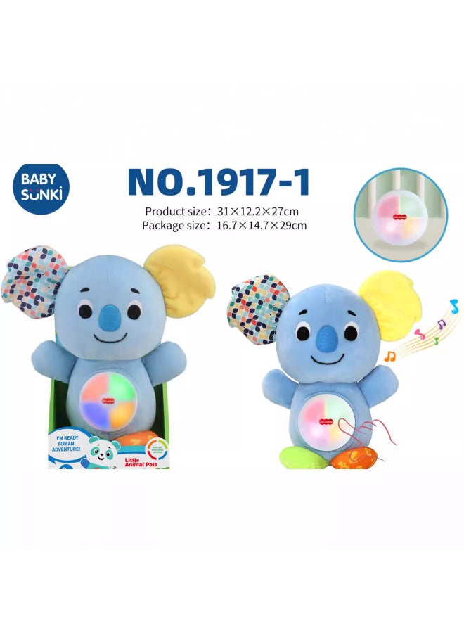 Baby Toy Plush Soothing Unicorn Panda With Light Music Soothing Doll Baby Sleeping Toy - Image 2