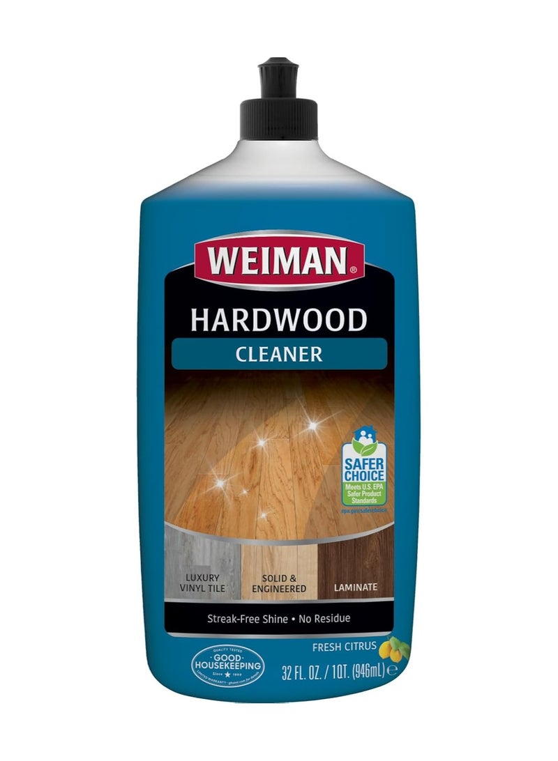 Weiman منظف الخشب للأرضيات الفاخرة من الفينيل، الصلب والمصنوع، اللامينيت - لمعان خالي من الخطوط * بدون بقايا - Image 1
