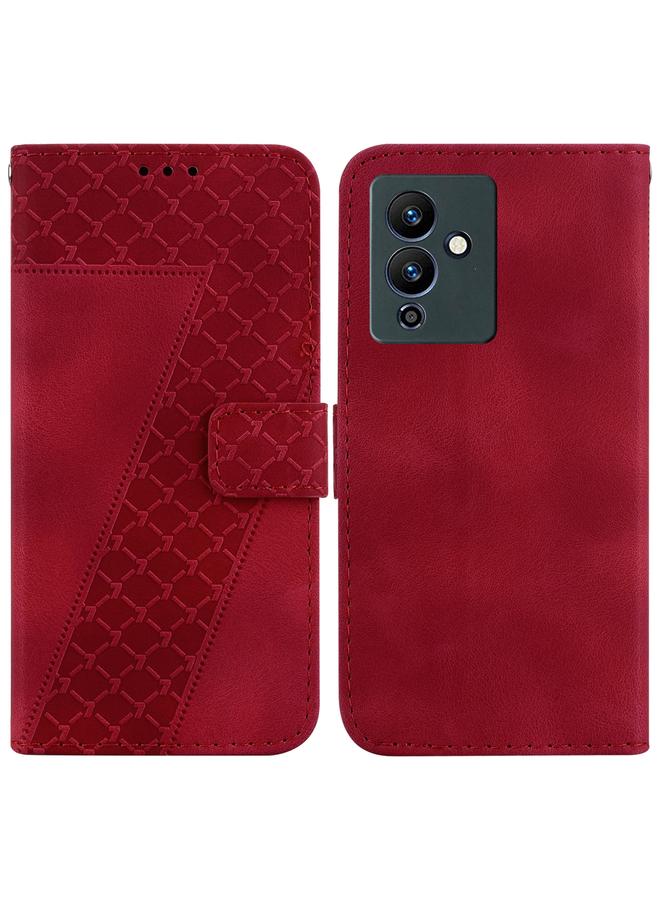 زبون جراب لهاتف Infinix Note 12 Pro 5G/Note 12 5G جراب هاتف جلدي منقوش على شكل سبعة - Image 1