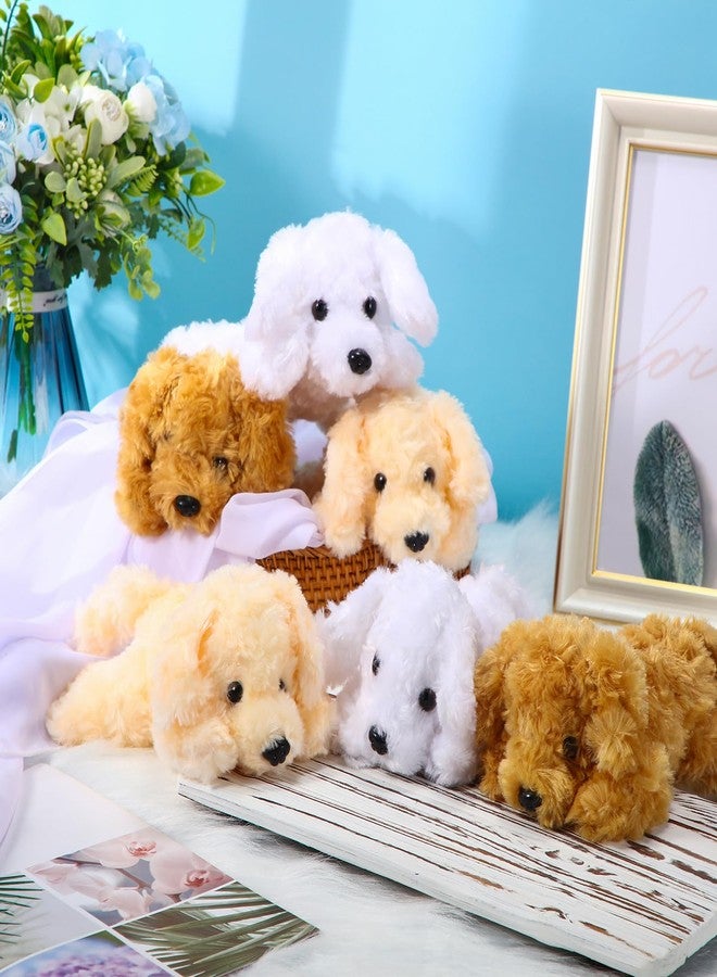 Harrycle 6 Pcs 8 Inch Dog Stuffed Animal Plush Dog Puppy Soft Plush Dog Pillow Toy Fluffy Puppy Set for Kids Girls Dog Theme Party Favor Birthday Baby Room Home Decor (Stylish Color, Stylish Style) - Image 3