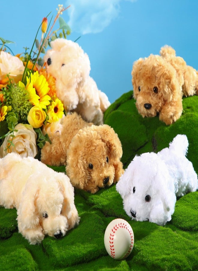 Harrycle 6 Pcs 8 Inch Dog Stuffed Animal Plush Dog Puppy Soft Plush Dog Pillow Toy Fluffy Puppy Set for Kids Girls Dog Theme Party Favor Birthday Baby Room Home Decor (Stylish Color, Stylish Style) - Image 4