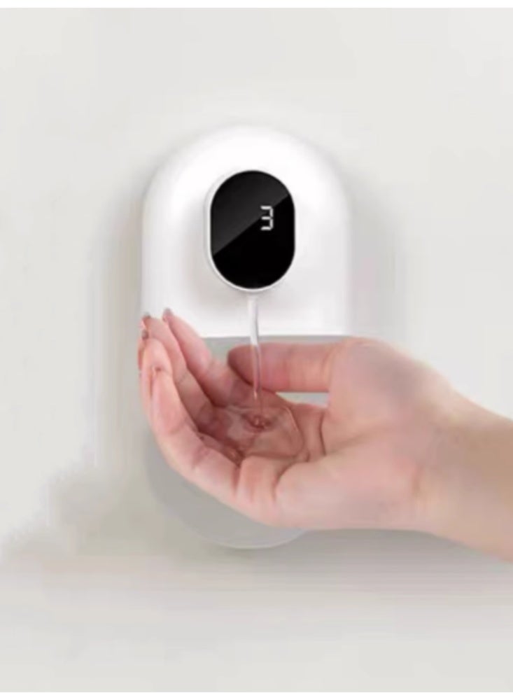 آلة تصفية اليد التلقائية ، موزع سائل الاستشعار الذكي ، موزع سائل مضاد للبكتيريا المنزلي المثبت على الجدار Lvory White Liquid Version - Image 1