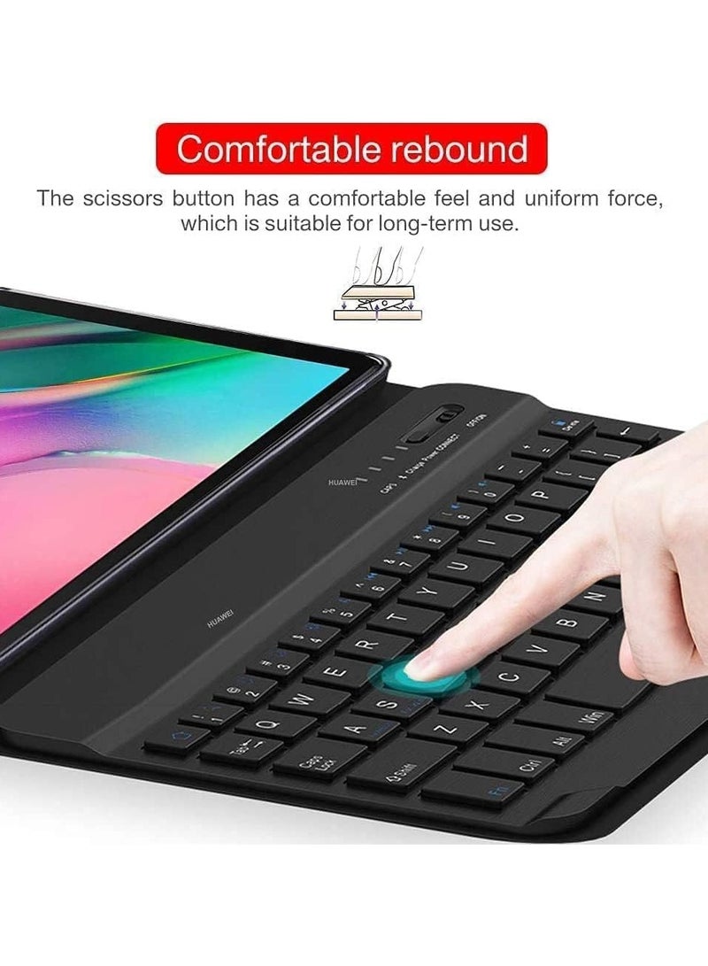 TIGER New Keyboard Case Compatible for Galaxy Tab S6 Lite 2020 – Detachable Wireless Keyboard with Pencil Holder, Stand Folio Cover for Full Protection & Enhanced Productivity - Image 4