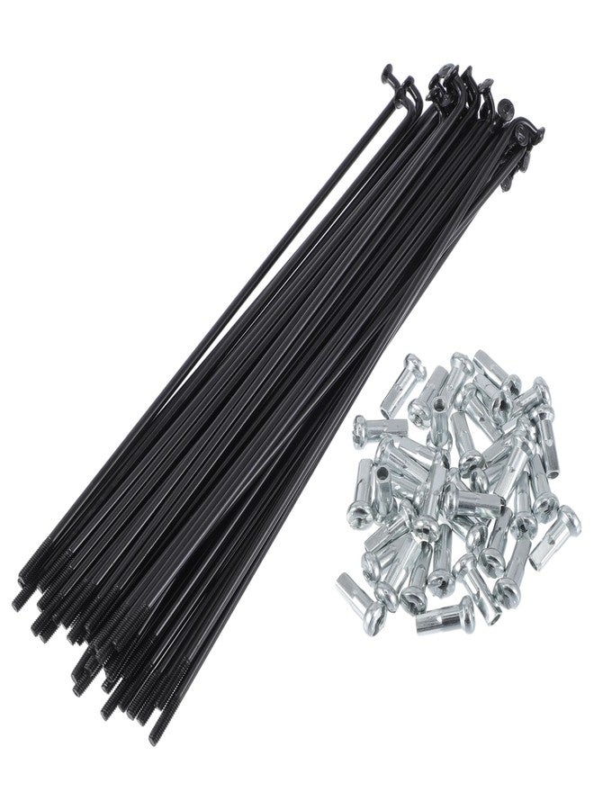 RATCHROLL 1 Set Universal Bicycle Spokes 13G 130mm Length Bike Wheel Spokes Nipple Black 45 Steel - Image 1