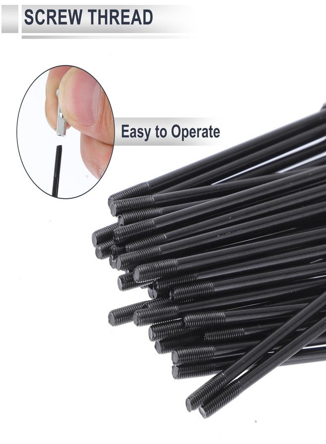 RATCHROLL 1 Set Universal Bicycle Spokes 13G 130mm Length Bike Wheel Spokes Nipple Black 45 Steel - Image 5