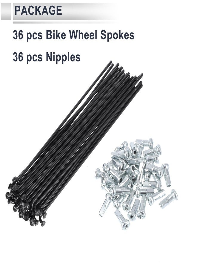 RATCHROLL 1 Set Universal Bicycle Spokes 13G 130mm Length Bike Wheel Spokes Nipple Black 45 Steel - Image 4