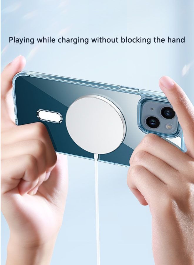 iPhone 15 Plus Case with MagSafe, Shockproof Protection & Anti-Yellowing【Military Grade Shockproof Protection】15 Plus Cover Anti-Yellow Anti-Scratch Magnetic Case for iPhone 15 Plus 6.7" Clear  - Image 2