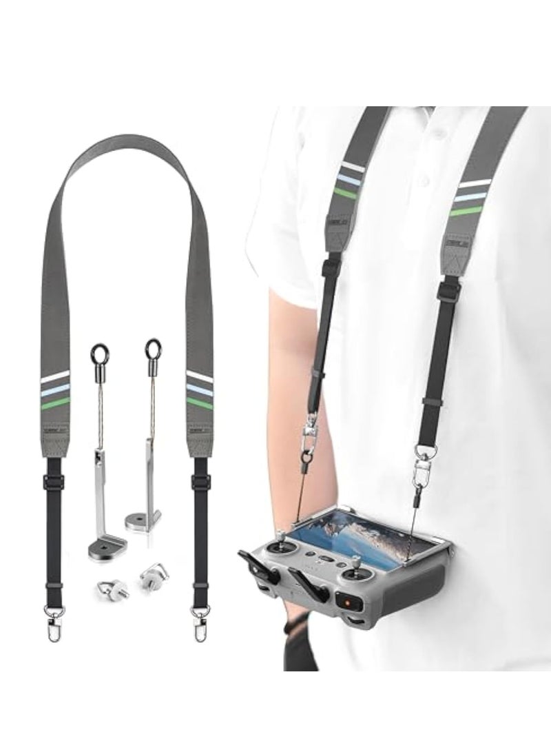 SOLARAE Balance Lanyard, for DJI RC 2 / RC/RC Pro, Neck Strap for DJI Mini 4K/Mini 4 Pro/Mini 3 Pro/Mavic 3 / Mini 3 /Air 3, Drone Remote Lanyard Accessories, Portable Lanyard Remote Control Neck Strap - Image 1