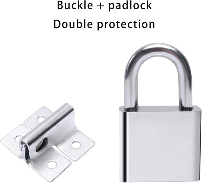 10Pcs Black Hasp Latch Replacement Door Wardrobe Gate Bolt Latches Furniture Hardware Lock - Image 3