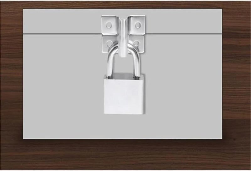 10Pcs Black Hasp Latch Replacement Door Wardrobe Gate Bolt Latches Furniture Hardware Lock - Image 4